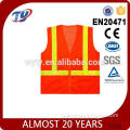 2016 ce safety vest with 2 pcs pvc reflective strip on shoulder